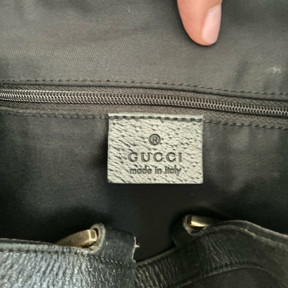 Gucci Monogram Small Abbey‎ Tote Bag, Black - Picture 4 of 10